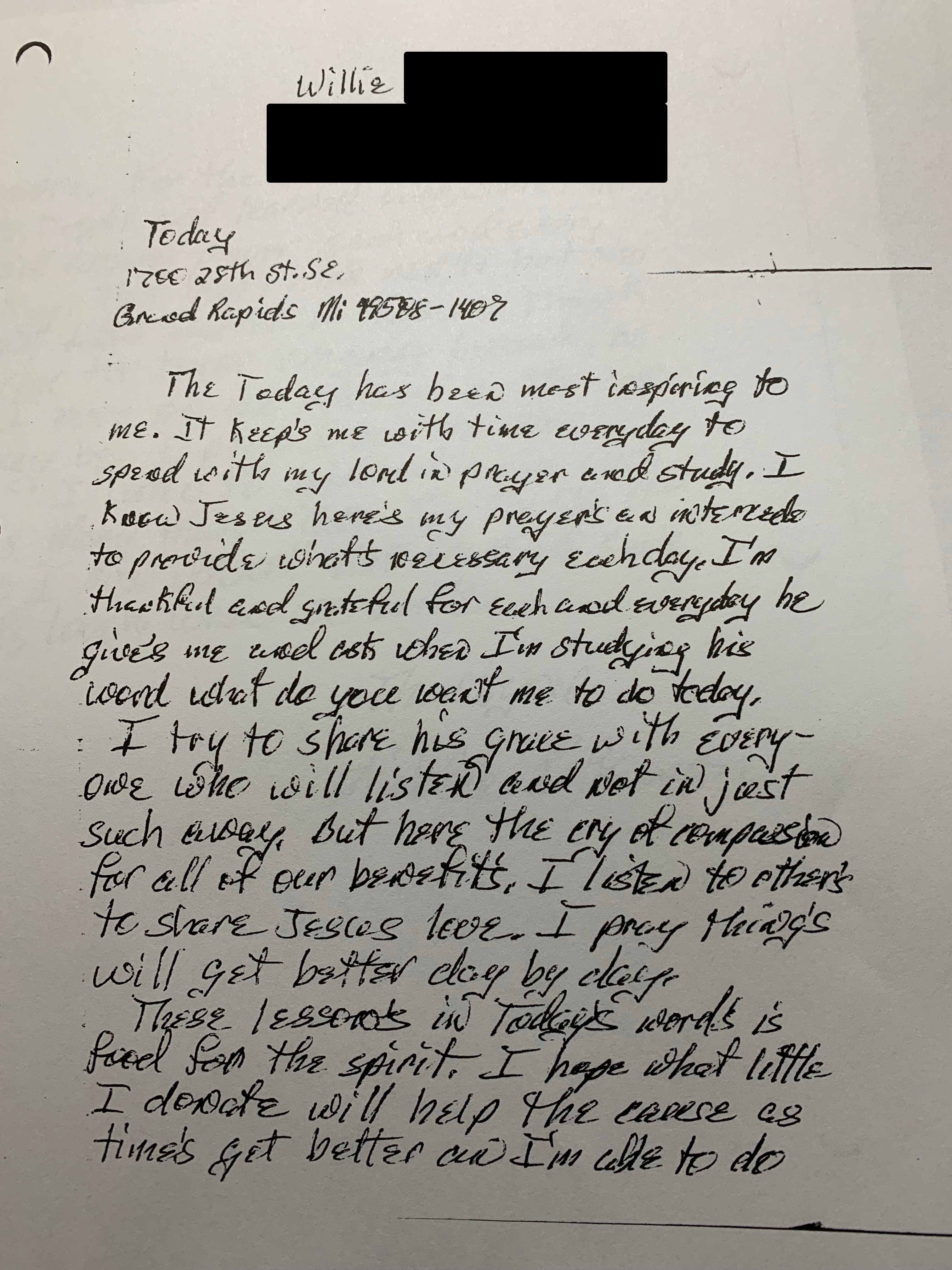 Prison Letter 2 Prison Letter 2