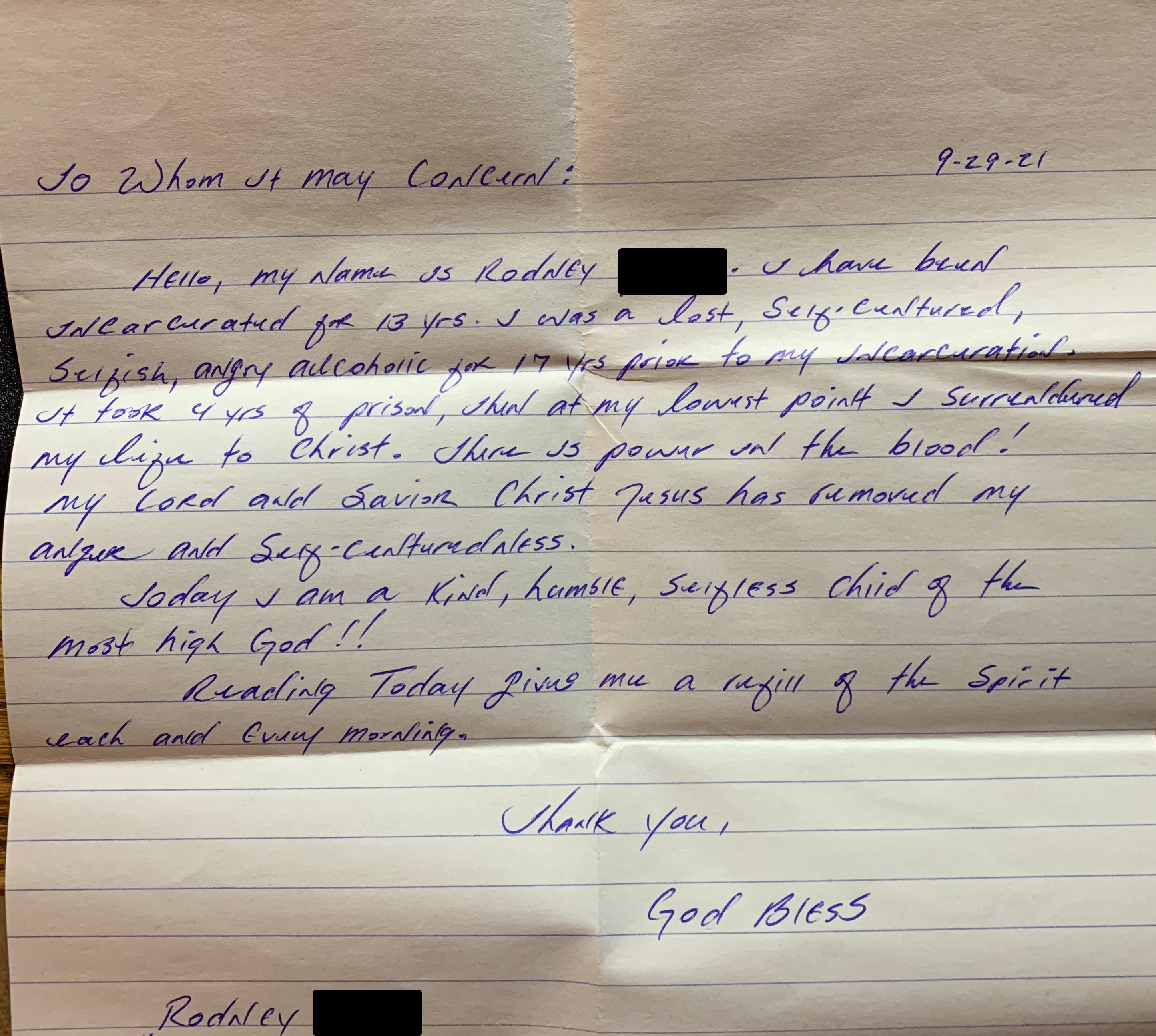 Prison Letter 3 Prison Letter 3